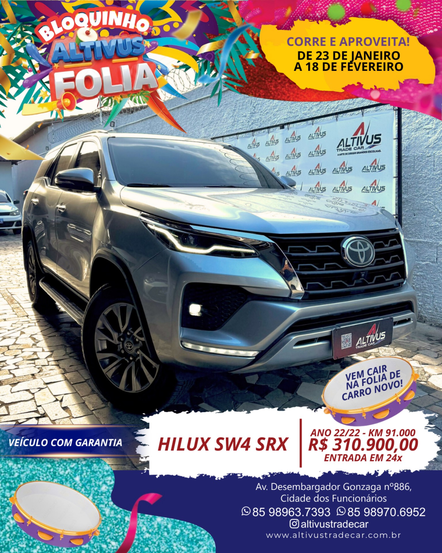 Hilux Sw4 Srx 4x4 2.8 Tdi 16v Dies. Aut.