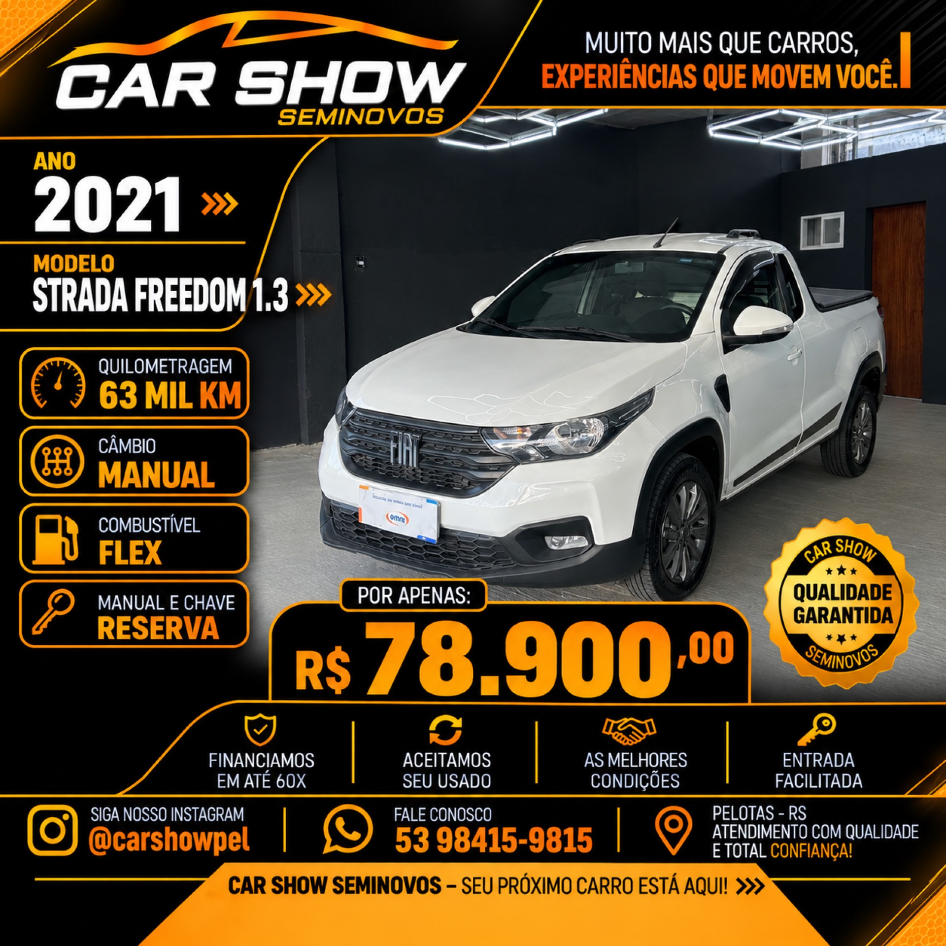 Fiat Strada Freedom 1.3 Flex 8v  Cs Plus
