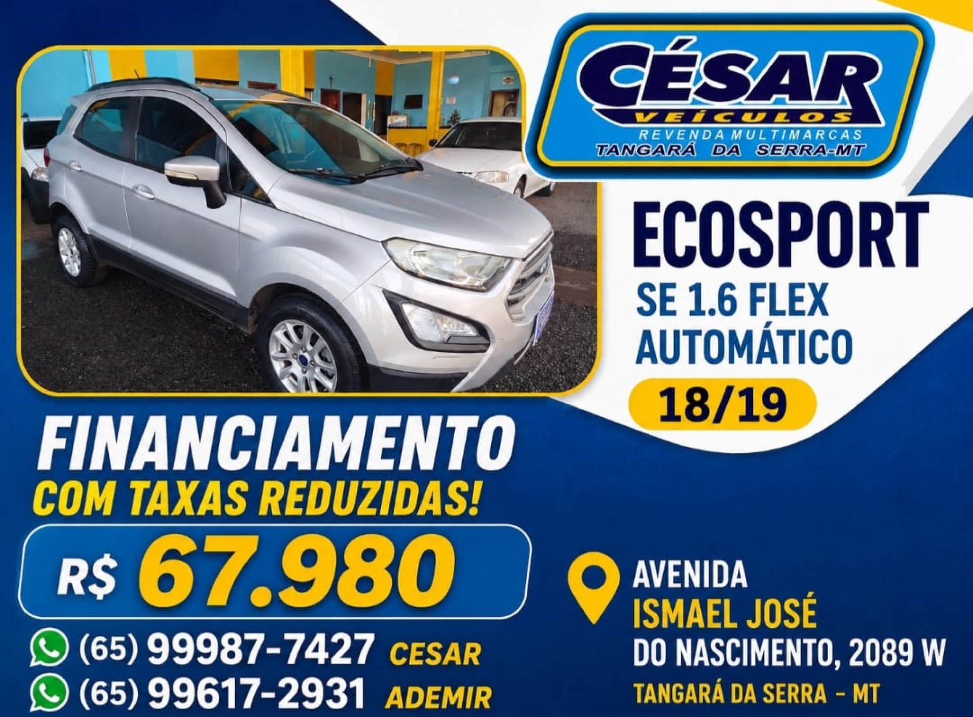 Ford Ecosport Se 1.5 12v Flex 5p Aut.