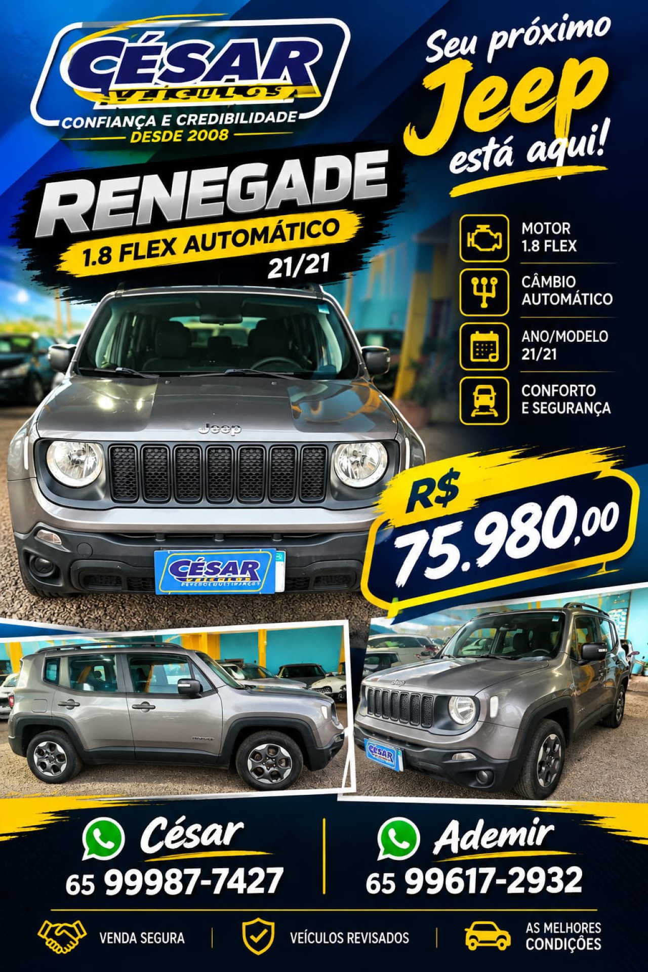 Jeep Renegade Renegade1.8 4x2 Flex 16v Aut.