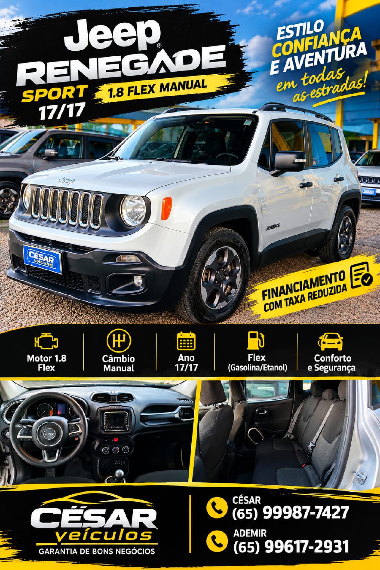 Jeep Renegade 1.8 4x2 Flex 16v Mec.