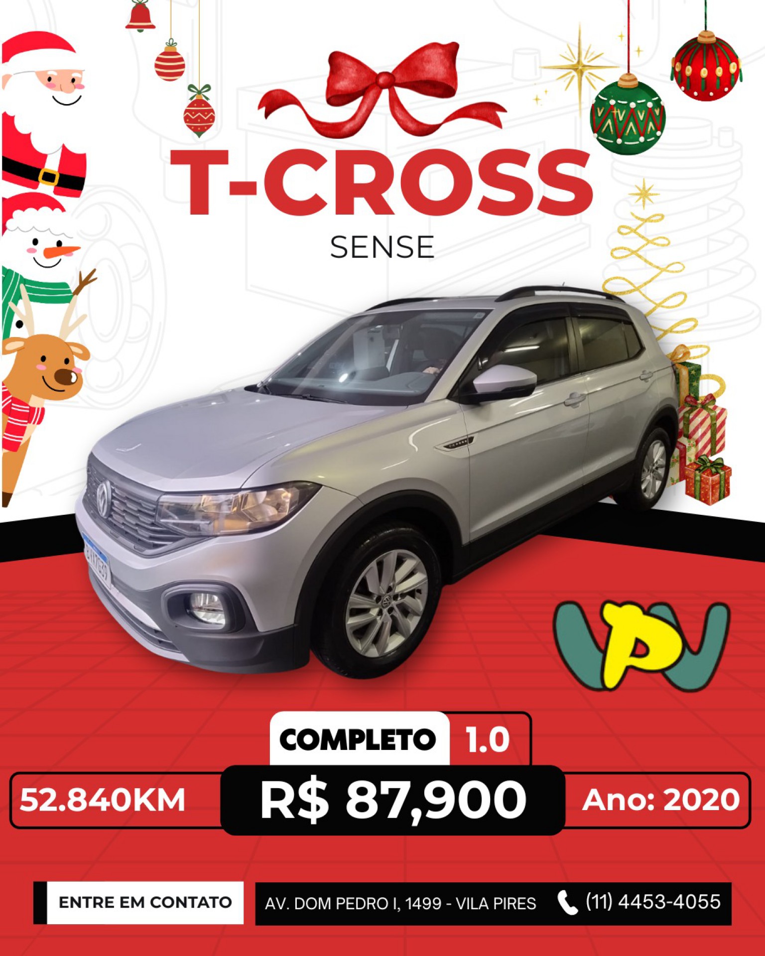 Foto T-cross Sense 1.0 Tsi Flex 5p Aut.