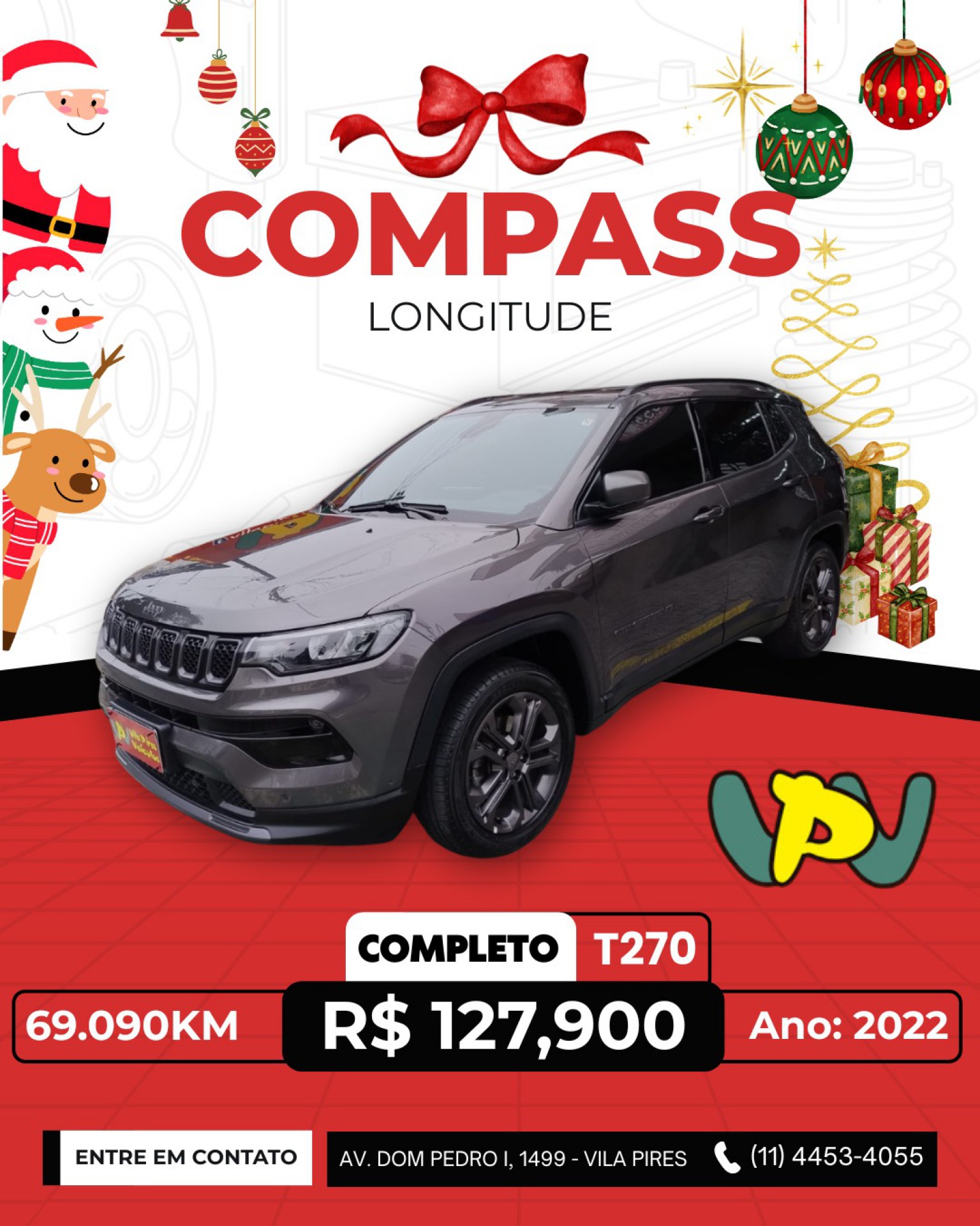 Foto Compass Long. T270 1.3 Tb 4x2 Flex Aut.