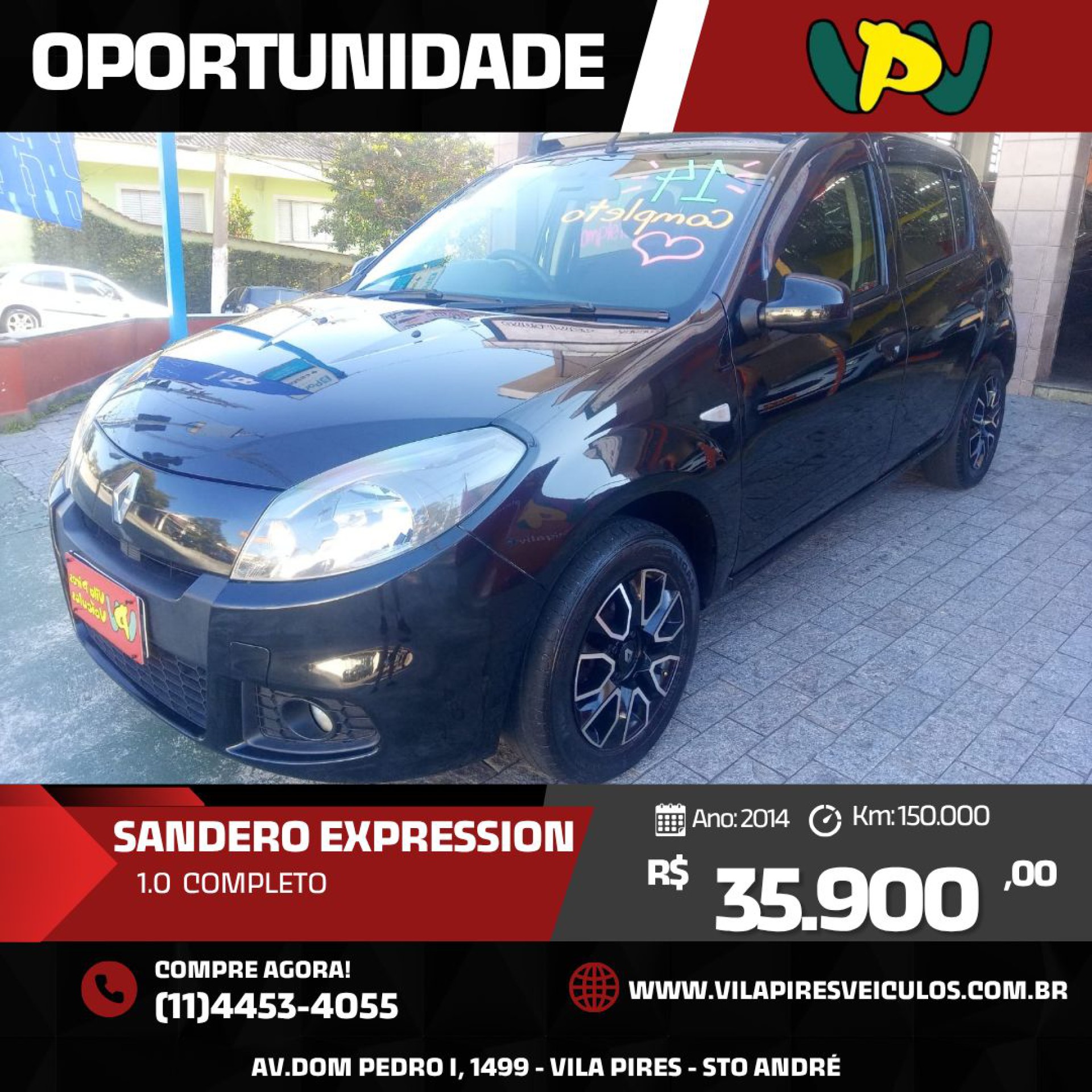 Foto Sandero Expression Hi-flex 1.0 16v 5p