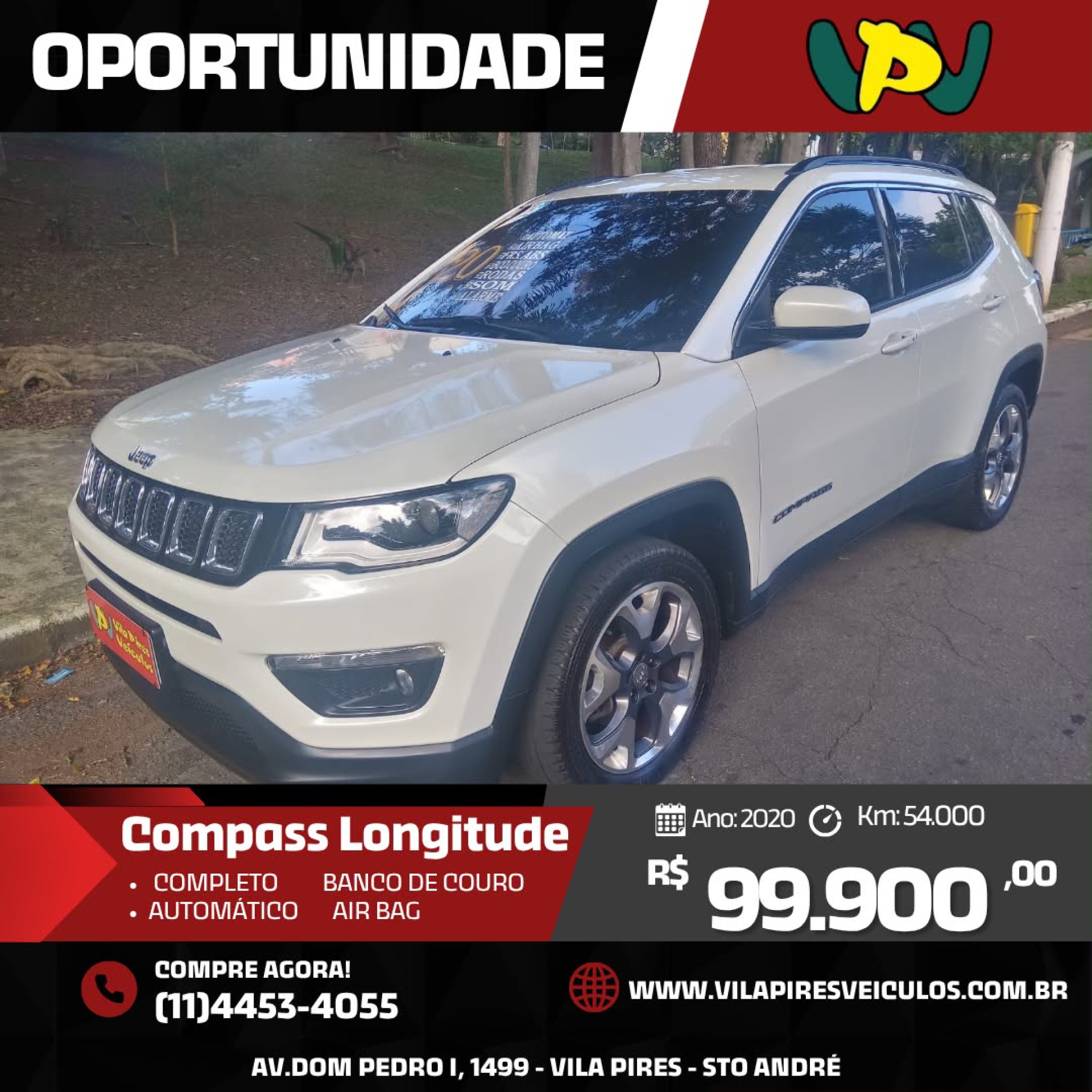 Foto Compass Longitude 2.0 4x2 Flex 16v Aut.