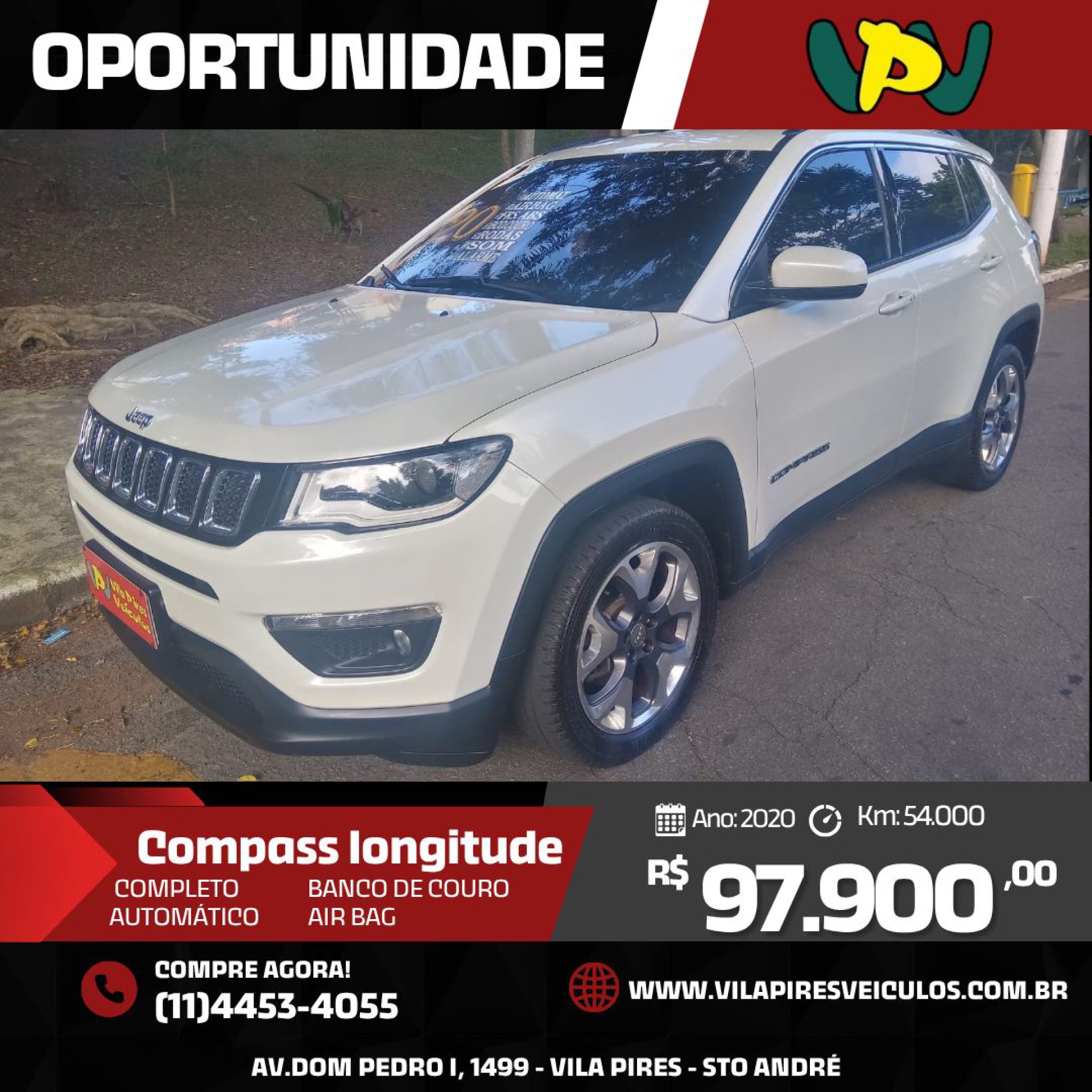 Foto Compass Longitude 2.0 4x2 Flex 16v Aut.