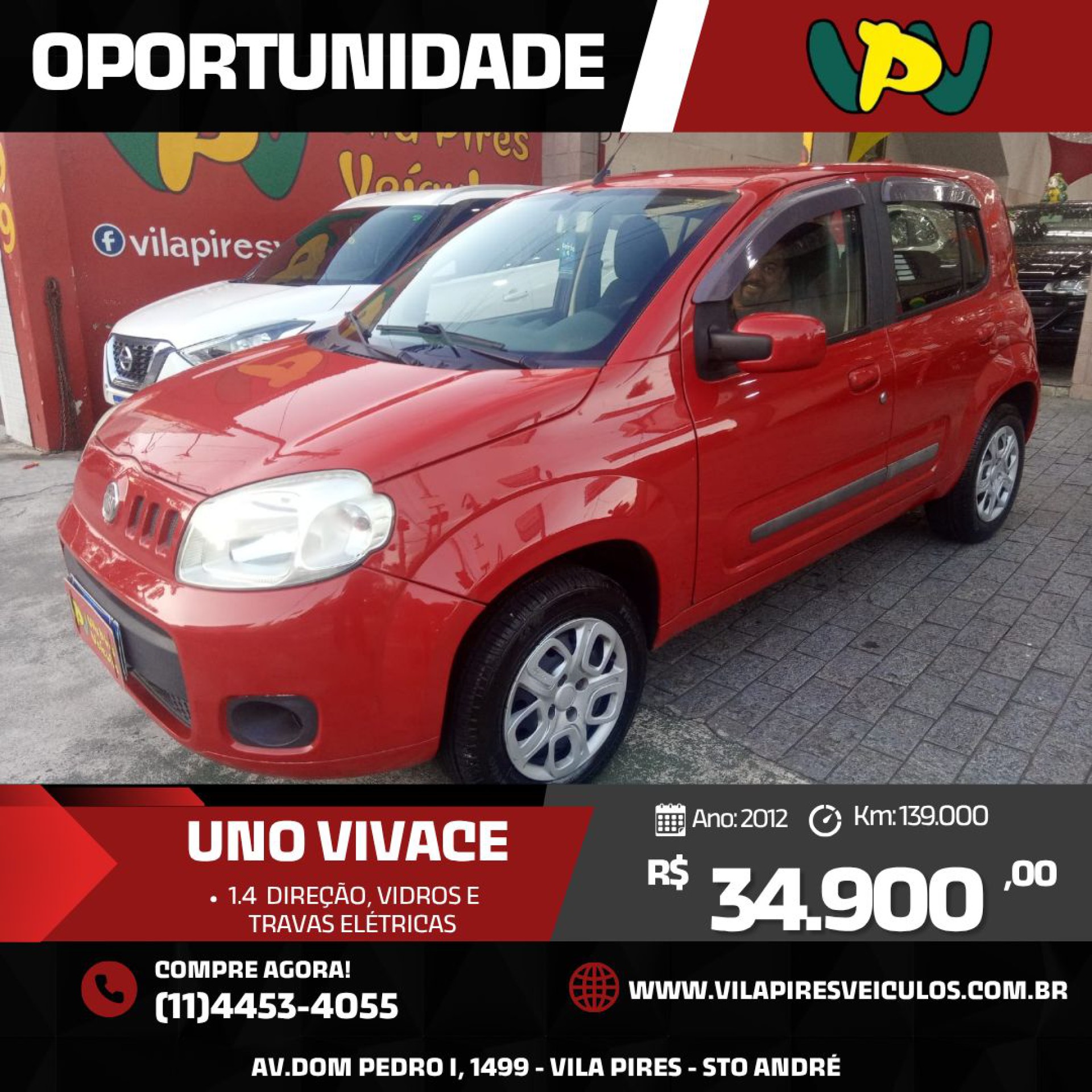 Foto Uno Attractive 1.4 Evo Fire Flex 8v 4p