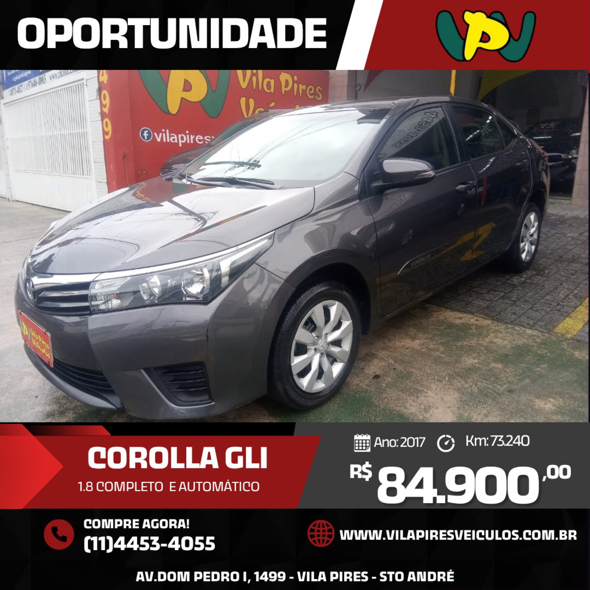 Foto Corolla Gli 1.8 Flex 16v  Aut.